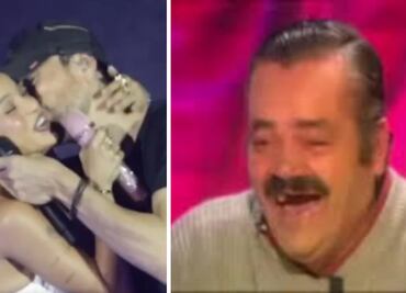 Enrique Iglesias desata polémica tras intentar besar a Emilia Mernes en concierto; usuarios reaccionan con memes