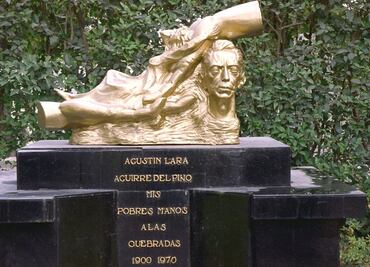 Hallan busto de Agustín Lara reportado como perdido