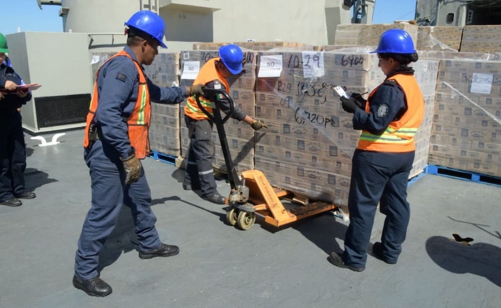 Buques de la Fuerza Armada de México llegaron este jueves a Cuba. Foto: Especial
