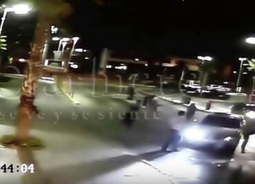 Security camera captures aggression by Necaxa players