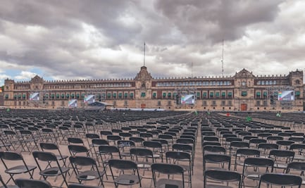 Alistan el Zócalo para evento por los 100 días de gobierno