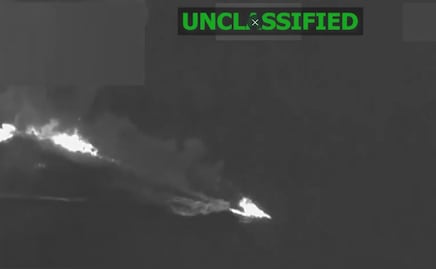 VIDEO EU ataca otra presunta narcolancha en el Pacífico; hay 3 sobrevivientes