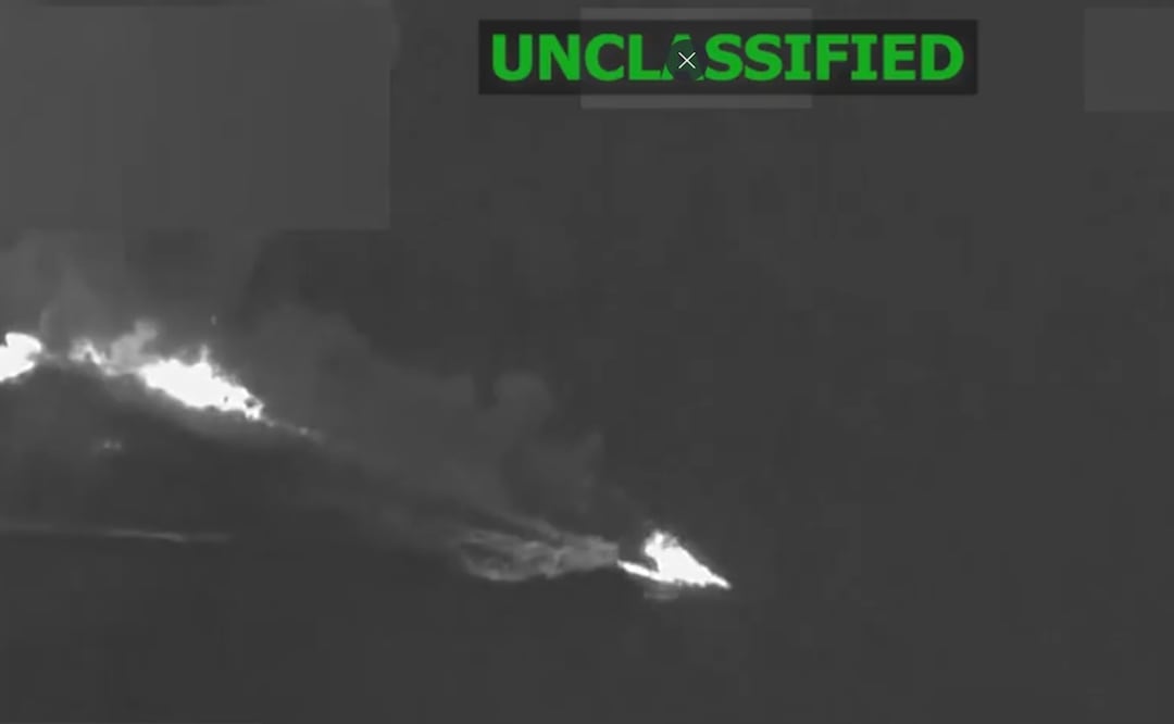 El Comando Sur afirmó que apuntó contra presuntos narcotraficantes a lo largo de rutas de contrabando conocidas. Foto: X Vía @Southcom