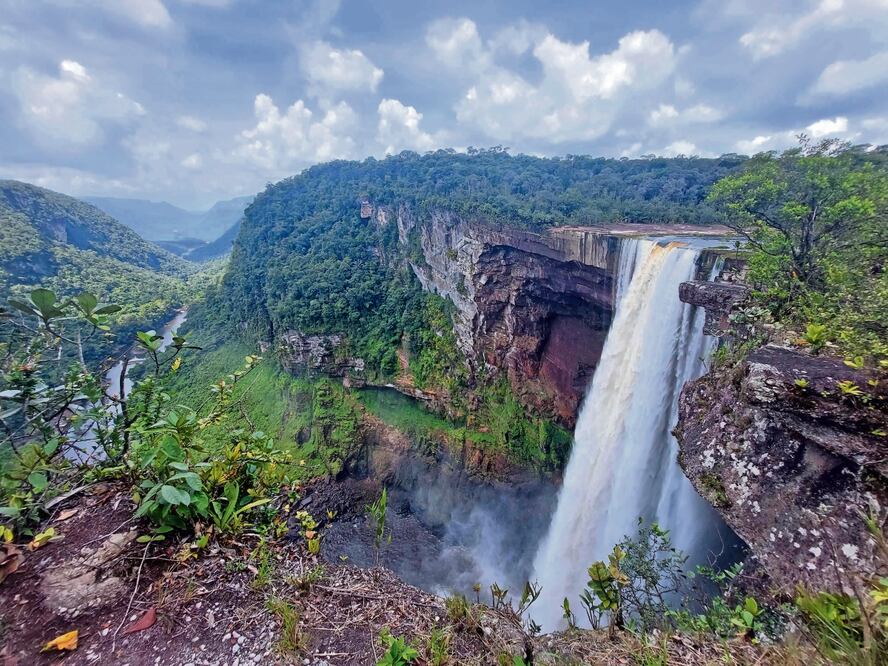 La catarata Kaieteur, ubicada en la región Potaro-Siparuni de Guyana. Foto: AFP