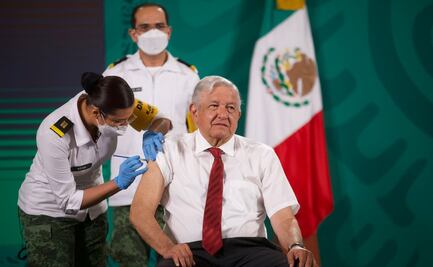 AMLO recibe segunda dosis de la vacuna contra Covid-19