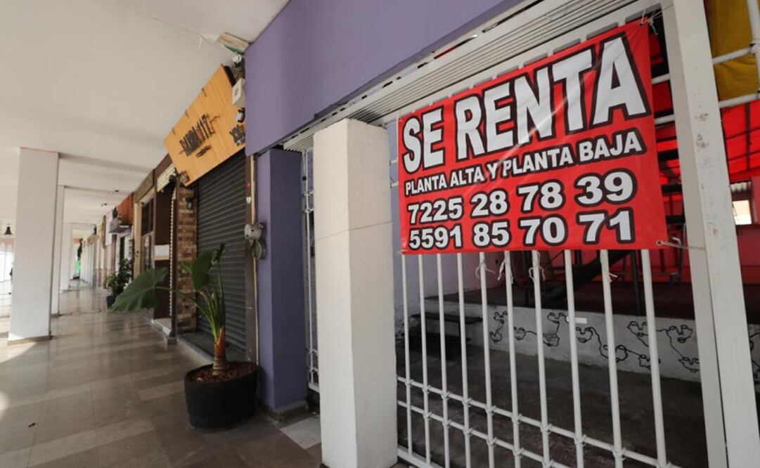 Comercios en el centro histórico de Toluca cerrados por la pandemia del coronavirus (Fotos: Jorge Alvarado / EL UNIVERSAL)