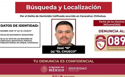 Identifican movimientos de "El Chueco", presunto asesino de sacerdotes jesuitas en Chihuahua