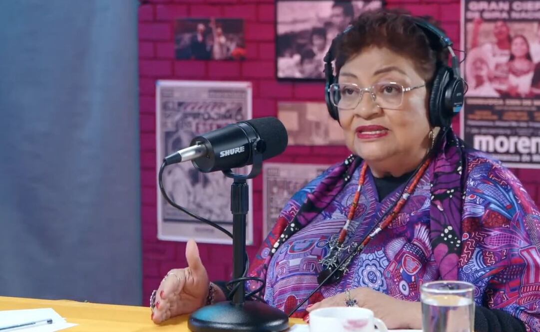 La consejera jurídica de la Presidencia, Ernestina Godoy, en el podcast “La Moreniza” este jueves 28 de agosto de 2025. Foto: Captura