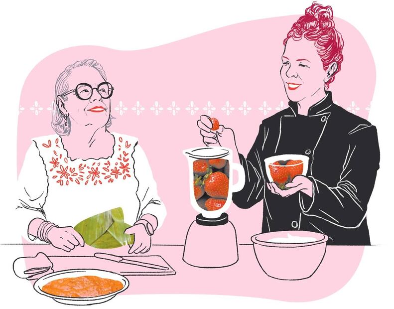 Día de las madres - Dinastías gastronómicas y vinícolas. Ilustración: Ani Cortés / EL UNIVERSAL