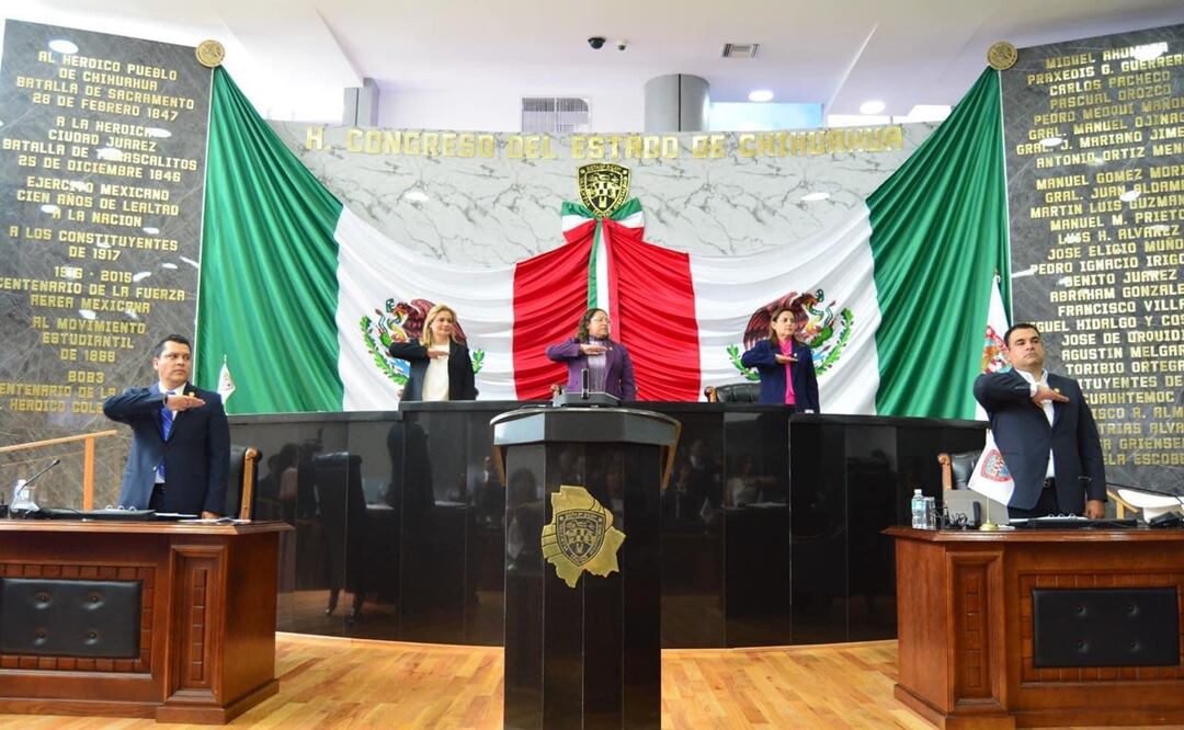 Instalan la 68 Legislatura del Congreso de Chihuahua para la toma de protesta. Foto: Especial