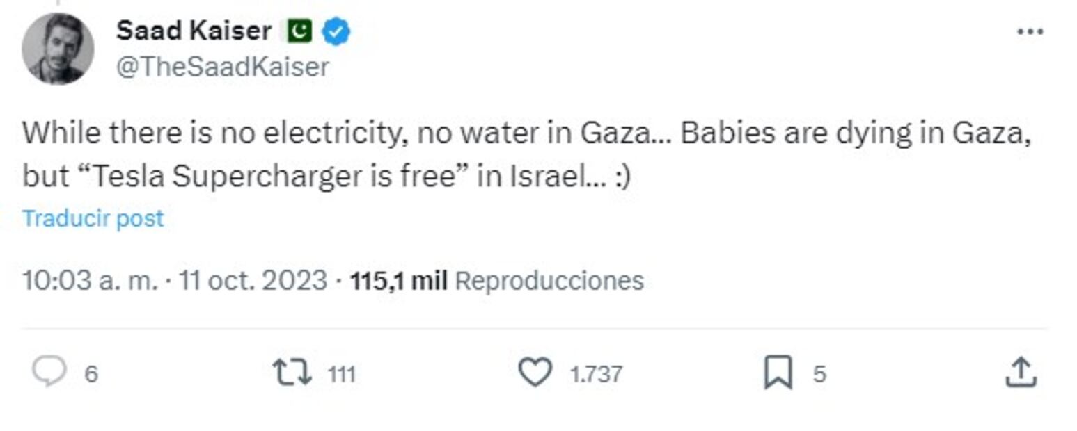 Elon Musk en X. Foto: Twitter