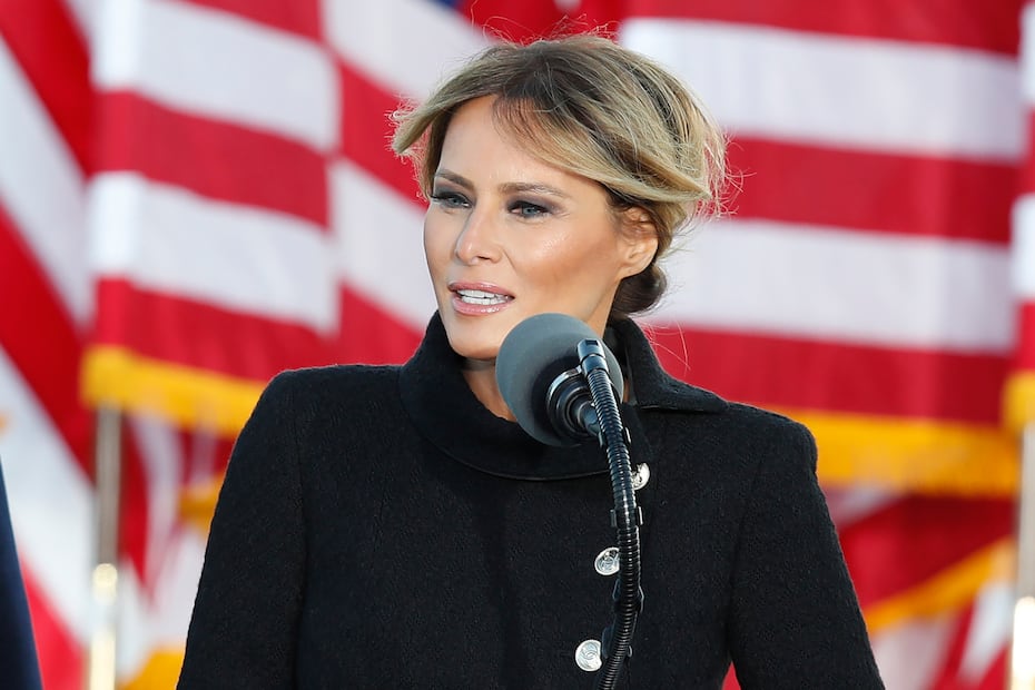 Melania Trump el 20 de enero de 2021, en Maryland. Foto: AP/Archivo