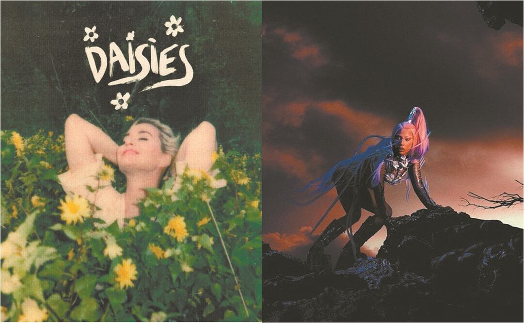 Perry anunció ayer el estreno de “Da isies” el 15 de mayo y Lady Gaga el de su disco Chromatica para el 29 de mayo. Fotos: CORTESÍA