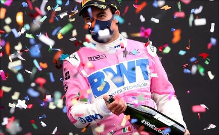 Sergio 'Checo' Pérez sube al podio en segundo lugar en el GP de Turquía