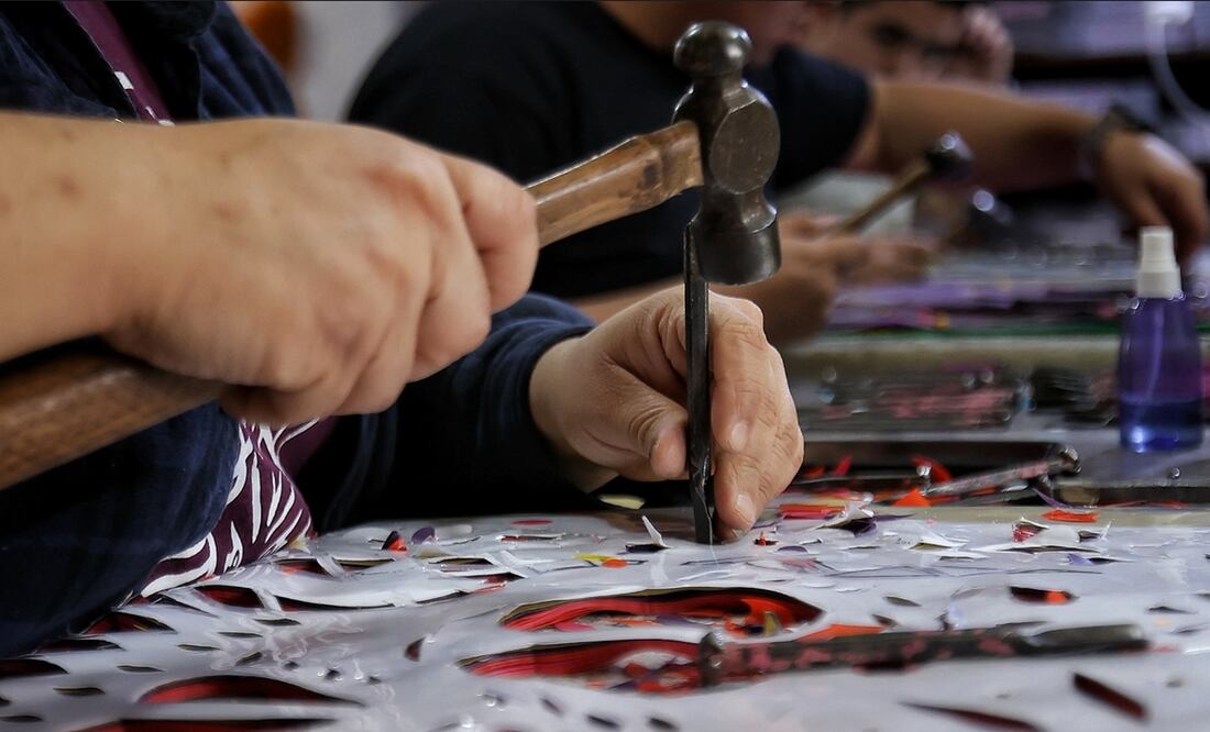 Papel picado. Foto: Fernanda Rojas/EL UNIVERSAL