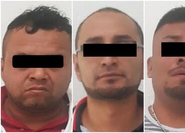 Detienen a 3 hombres que robaron 12 mil pesos de restaurante de Neza