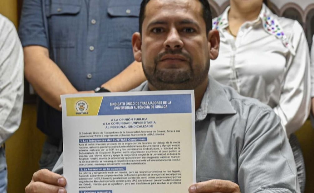 Sindicalizados de la Universidad de Sinaloa amenazan con realizar paro; exigen apoyo federal urgente.
Foto: Especial.