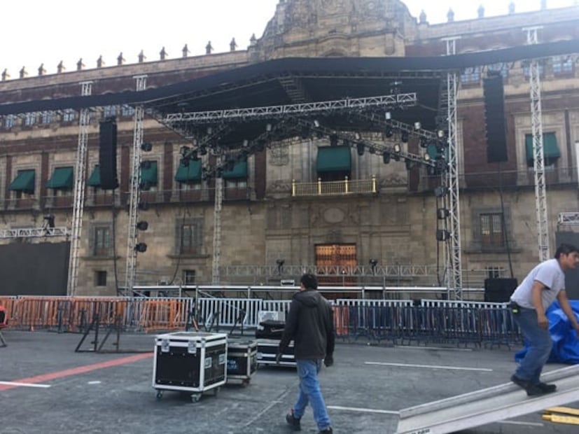 Alistan Zócalo de la CDMX para AMLOFest