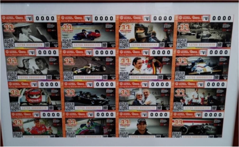 Lanzan billete de la Lotería conmemorativo a los 60 años del primer GP en México