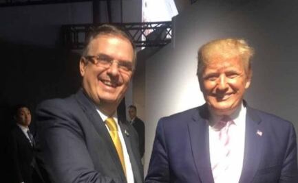 Ebrard sube foto con Trump; “éxito en su gestión, es el deseo de México”, le dice
