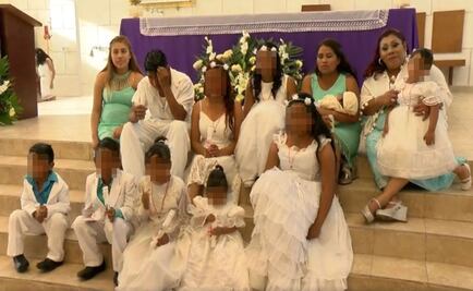 Madre bautiza a sus 10 hijos en Nuevo León