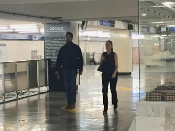Sheinbaum viaja en Metro para atender Contingencia