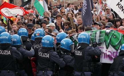 Protesta pro-Palestina en la Bienal de Venecia termina en enfrentamientos con la policía