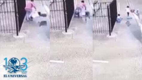 Niñas hacen "llave" de luchas a su madre