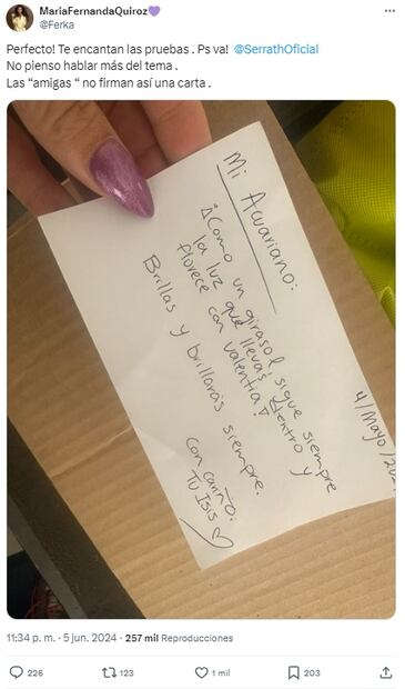 Ferka comparte prueba de la infidelidad de Jorge Losa con Isis Serrath