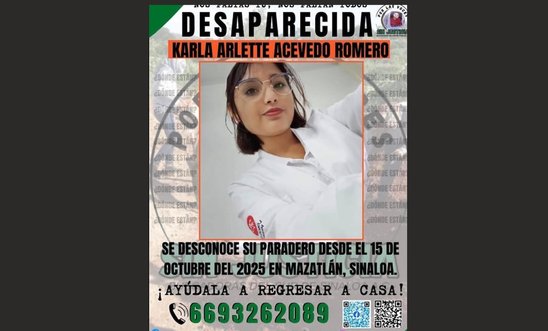 Desaparece Karla Artlette Acevedo en Mazatlán, Sinaloa. Foto: especial