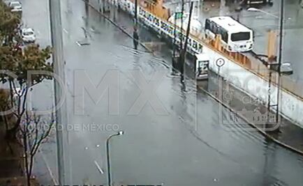 Lluvia deja inundaciones al sur de la CDMX