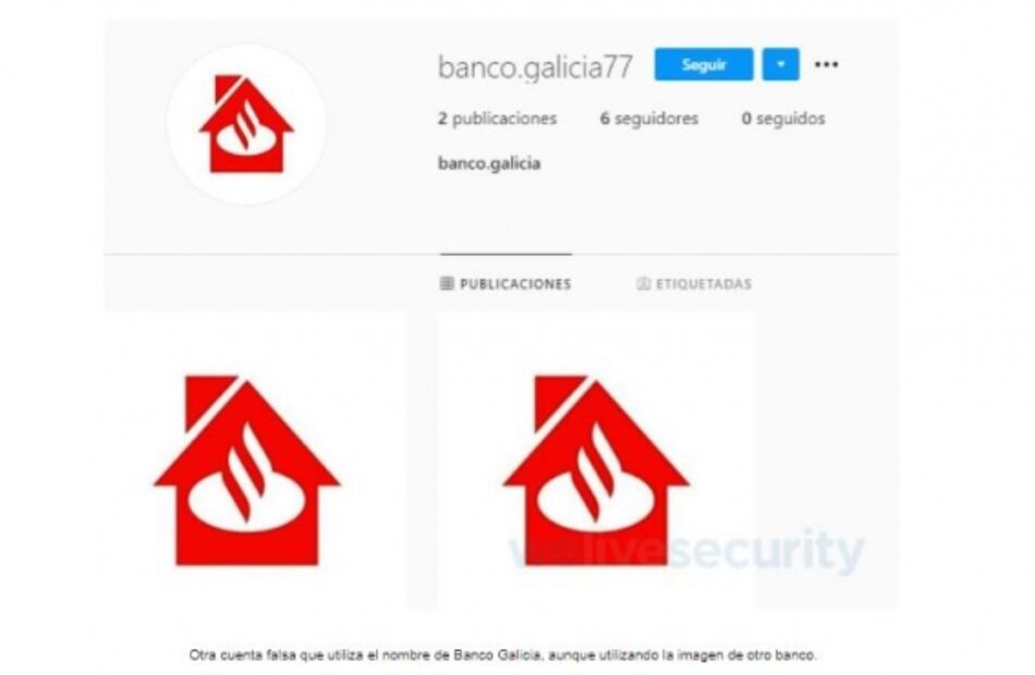 Tu banco no tiene servicio al cliente a través de Instagram, no compartas tus datos 