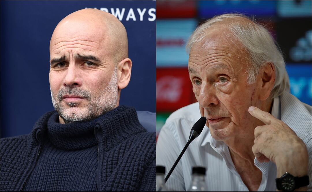 Pep Guardiola y César Luis Menotti - Fotos: AFP / EFE