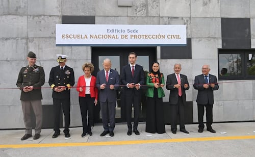 Inauguran nueva sede de la Escuela Nacional de Protección Civil; acude embajador Ronald Johnson