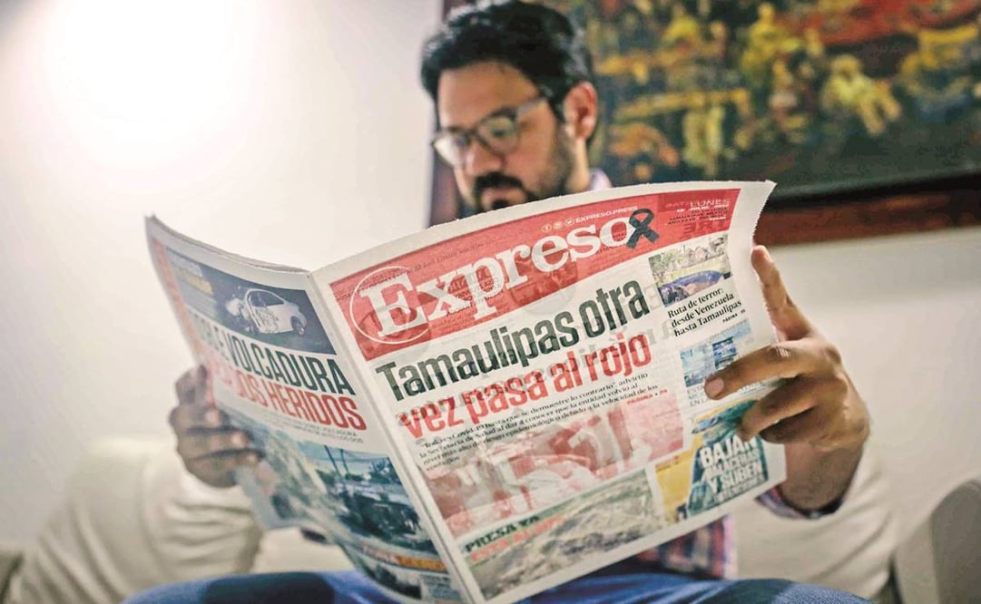 El director del diario Expreso, Miguel Arturo Domínguez Flores, cuenta que no supo de amenazas en contra de Antonio de la Cruz, reportero de ese medio. Fotos: Diego Simón/ EL UNIVERSAL