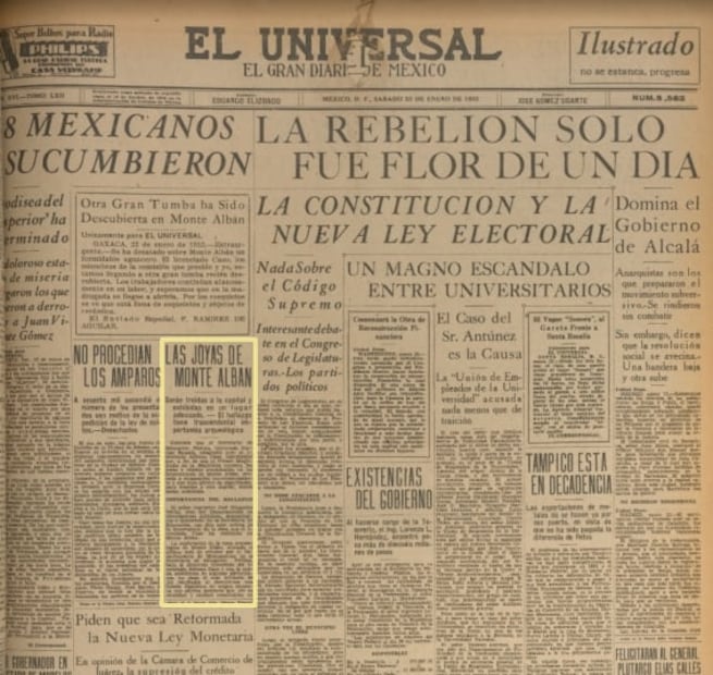 The magnificent discovery of Monte Albán’s treasure, a key milestone for Mexican archeology