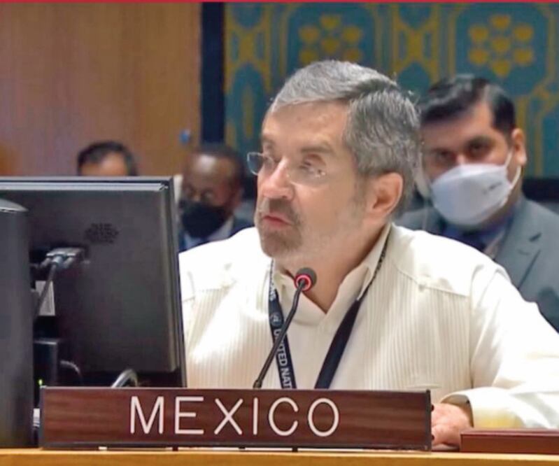 El embajador de México ante la Organización de las Naciones Unidas (ONU), Juan Ramón de la Fuente. Foto: ESPECIAL