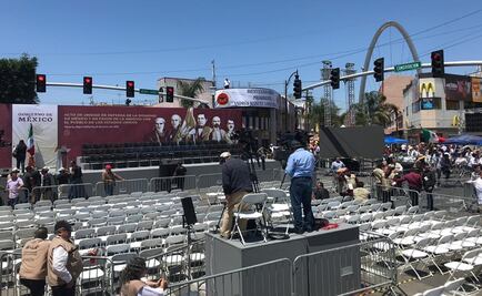 Afinan detalles en Tijuana para acto de unidad de López Obrador