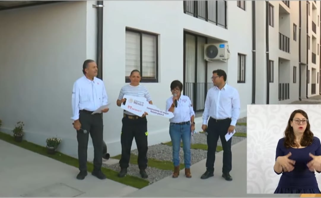 Entrega de casas en Sinaloa del programa Vivienda para el Bienestar. Foto: captura de pantalla