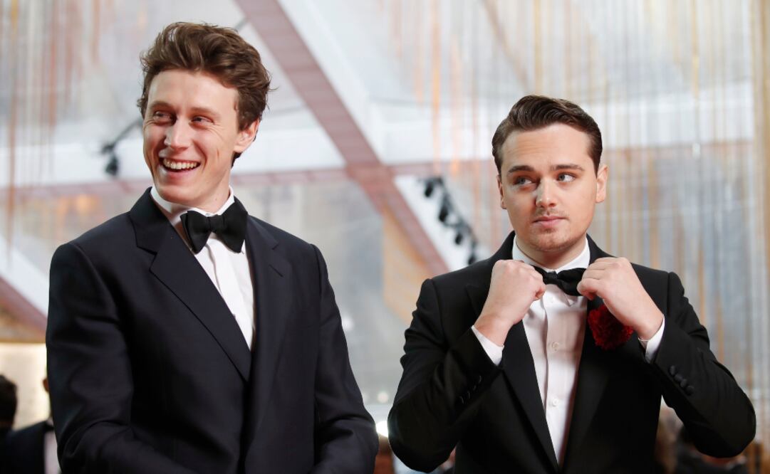 George MacKAy y Dean-Charles Champman, acrtores de la pelicula "1917" Fotos: agencias