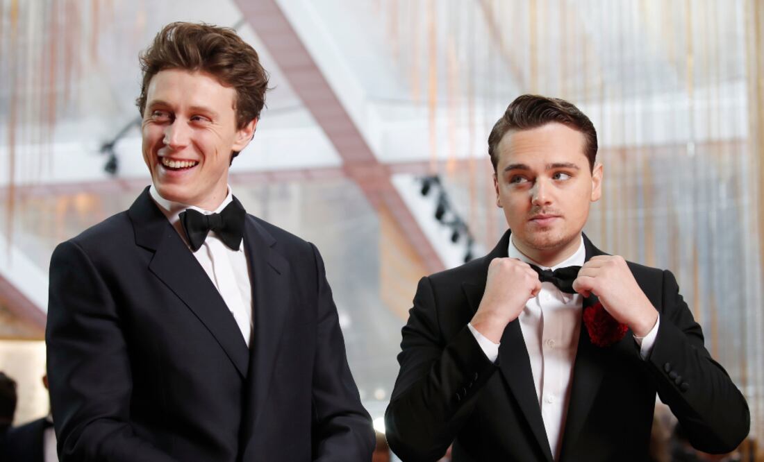 George MacKAy y Dean-Charles Champman, acrtores de la pelicula "1917" Fotos: agencias