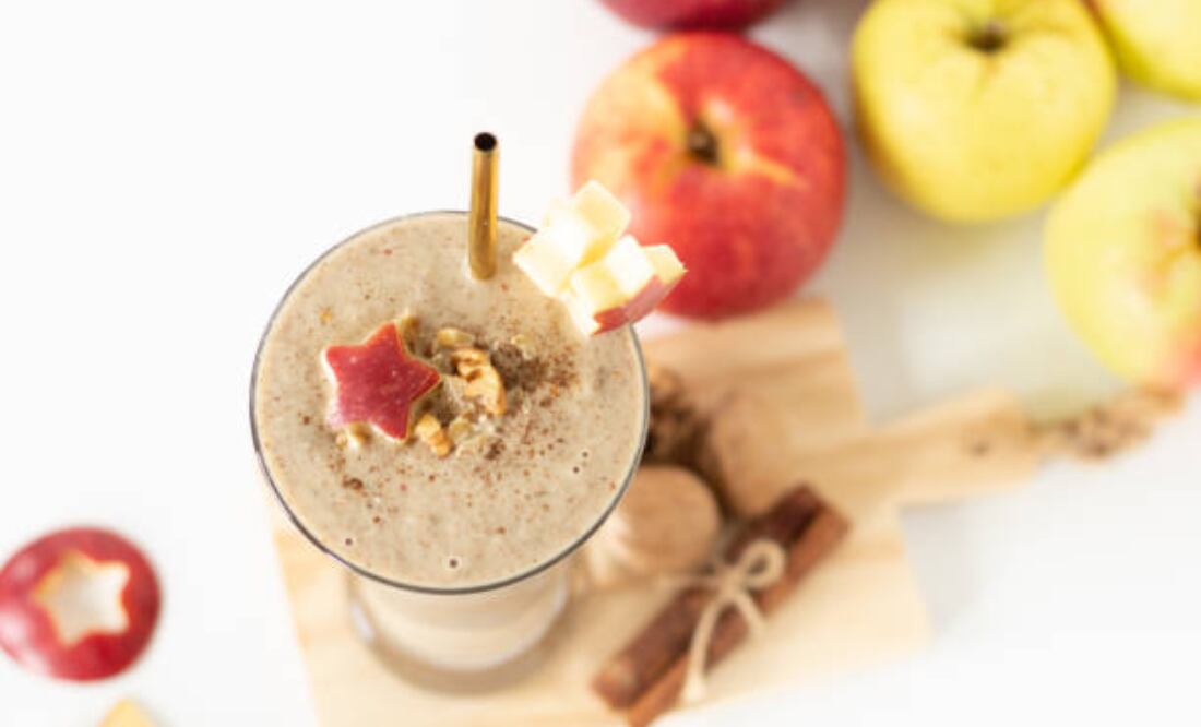Licuado de manzana. Fuente: Freepik
