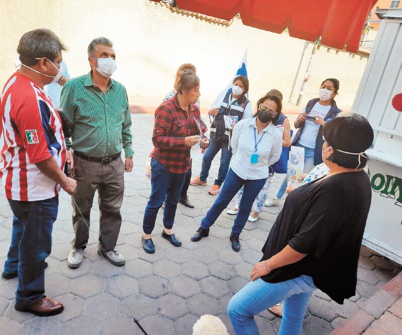 Margarita Saldaña informó a ciudadanos de Azcapotzalco que su meta es combatir la impunidad. Foto: ESPECIAL