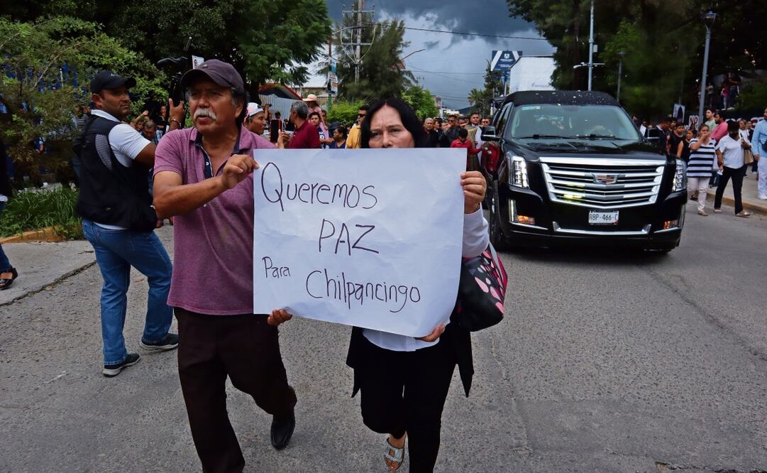 Los habitanes de Chilpancingo salieron a las calles a exigir paz. Foto: Emiliano Tizapa | El Universal