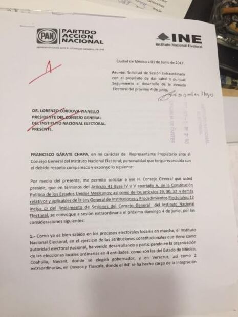 Partidos piden al INE sesión de seguimiento el 4 de junio