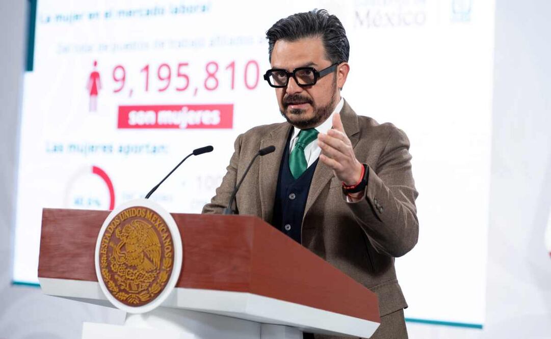Zoé Robledo Aburto, director general del Instituto Mexicano del Seguro Social (IMSS), durante la mañanera del 3 de noviembre del 2025. Foto: Presidencia