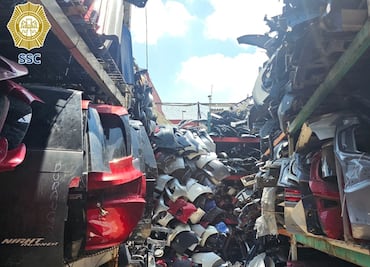 Policía capitalina decomisa más de 200 toneladas de autopartes robadas en dos alcaldías; hay dos detenidos