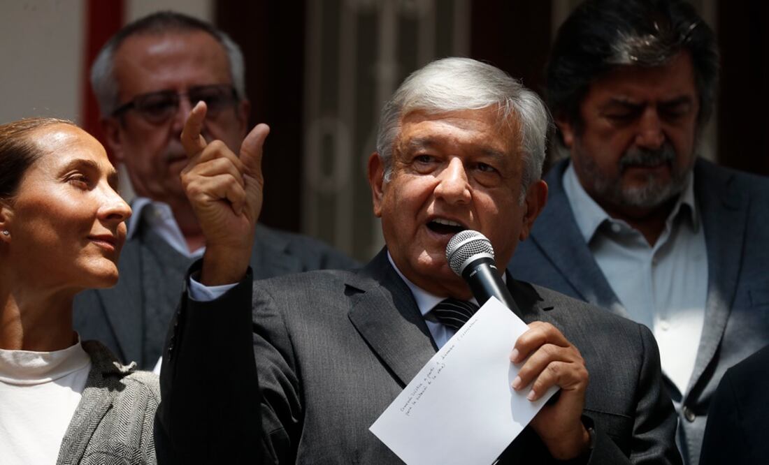 El presidente electo, Andrés Manuel López Obrador, dio a conocer ayer la ampliación del proyecto de tren turístico Maya. (IRVIN OLIVARES / EL UNIVERSAL)
