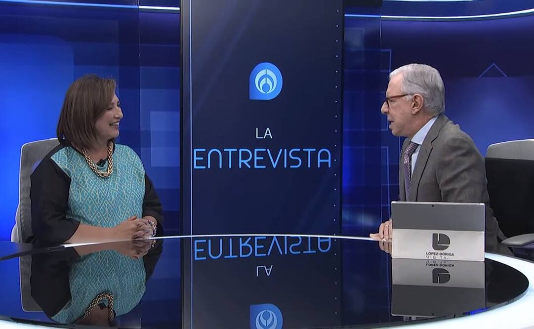 Xochitl Gálvez afirma que ganará las elecciones del próximo año, en entrevista con Joaquín López Dóriga / Captura de pantalla