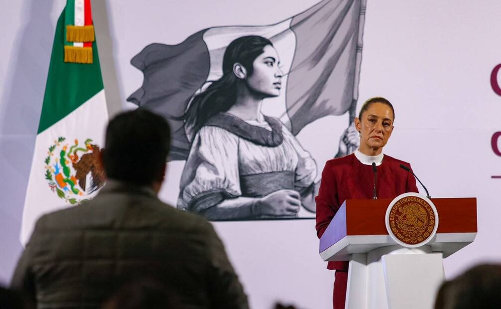 La Presidenta aseguró que van a seguir insistiendo en que España se disculpe por la Conquista de Tenochtitlan durante los siguientes los seis años de la administración. Foto: Axel Sánchez|EL UNIVERSAL